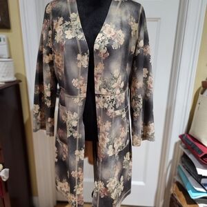 Solitaire Women's Floral Patterned Cardigan, NWT, Size M